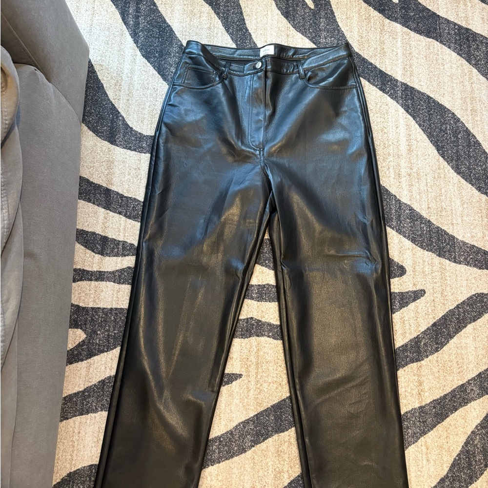 Aritzia wilfred faux leather pants